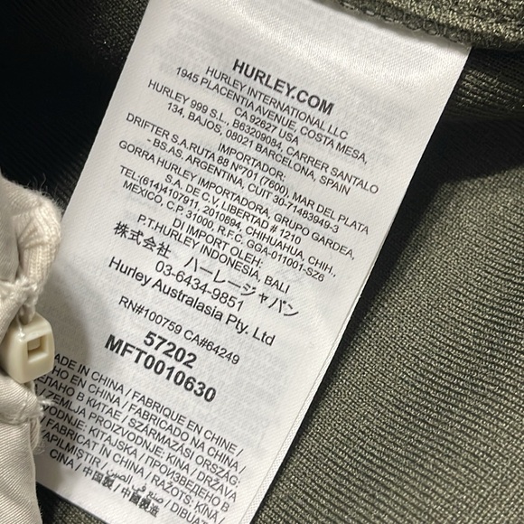 NWT Hurley midland burrito zip vest XL - Picture 9 of 10